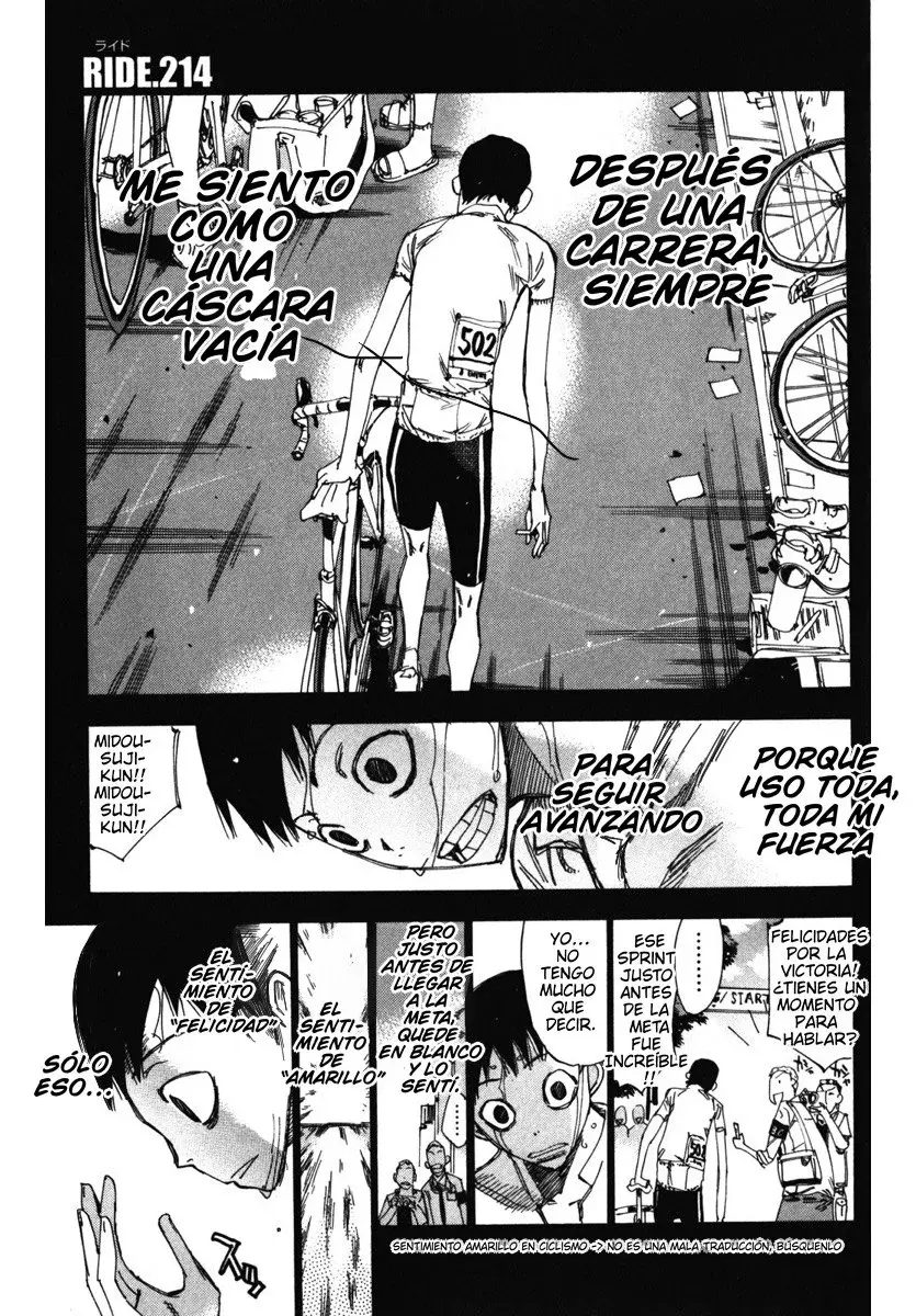 Yowamushi Pedal Capítulo 214 - Página 3 en español